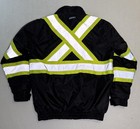 Hi-vis Insulated Safety Bomber X Back Reflective Jacket Road Work Jorestech Sz S