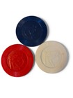 Vintage Hard Plastic Interlocking Equestrian Themed Poker Chips 