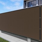 3ft Privacy Fence Screen Windscreen Fencing Mesh Shade Cover Garden-brown 1-150