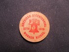 1976 New York City  New York Wooden Nickel Token- Tom Hudson I o w m c Wood Coin