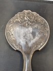 Silver Plate Repousse Hand Mirror-relief Ladies Dancing Vintage