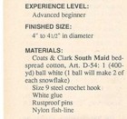 13 Different Snowflakes     228-24  Vintage Crochet Pattern