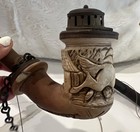 Antique 1824 Long Meerschaum Hand Carved Smoking Pipe 20    Long