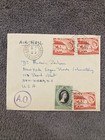 1953 Mauritius Qeii Dual Towns Bambous Quatre Bornes 4 Cancels Sugar Trade Cover