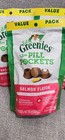 Feline Greenies Pill Pockets Salmon Flavor Cat Treats 3 Oz 85 Count X 3 Bags New