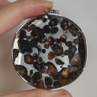 Kenya Sericho Pallasite Iron Meteorite Pendant Necklace