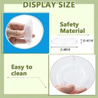 15pcs Oui Yogurt Jar Lids  Clear Plastic Container Lids For Oui Yogurt Jars     