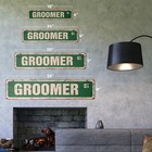 Groomer Vintage Plastic Street Sign Dog Cat Vet Veterinarian Breeder   Indoor   