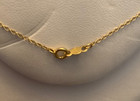 14k Yellow Gold  Anklet Bracelet 0 7g  With Freshwater Pearl 11 Inches   