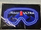 Michelob Ultra Ski Goggles Banner 36x24 Beer Banner Man Cave Decor Home Bar