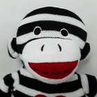 Dan Dee Sock Monkey Plush 19  Stripe Red Heart Stuffed Animal Valentine Gift