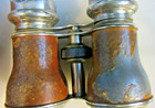  Opera Glasses Binoculars  Antique Leather Covered Le Jockey Club-paris