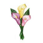 Calla Lily Quilling Template Kit-katy Sue Quilled Paper Craft-papercraft Flower