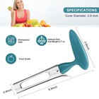 Blue Apple Corer By Schvubenr  Sharp Serrated Stainless Steel Tool For Fruit