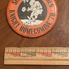 Stun The Statesmen Knight Homecoming    70 Vtg Pinback Button Pin Round Circle