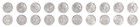 Peru 1 Sol  10 Pieces Set  2017-2020  Km  403-419  Mint  Commemorative