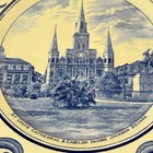 New Orleans La  Antique St Louis Church Jackson Sq Souvenir Crown Ducal Plate