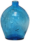 Clevenger Brothers Glass Works Grape   Eagle Blue Bottle 7 