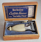 Vintage Berkeley Variable Pitch Custom Shaver With Guarantee Card In Wooden Box
