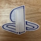  rare  Sony Playstation Embroidered Sew-on iron-on 5  X 4  Official Patch  blue 