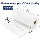8 x50  Roll Vacuum Sealer Bags 4 Mil Food Seal Storage Bag 2 - 40 Rolls Bpa Free