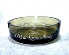 Vintage Kronenbourg 1664 Smoked Glass Ashtray Made In France Barware 4 3    11cm