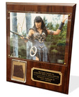 Xena Creation Wall Plaque Lucy Lawless Autograph   Costume Piece - Super Rare