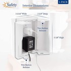 Safety Innovations Twin Door Baby Safety Outlet Cover Box For Babyproofing Outle