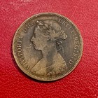 1889 British Half Penny Coin  Enn Coins
