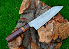 Custom Made Hand Forged Damascus Steel Kitchen Chef Knife Wood Handle 2735