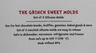 Williams Sonoma Grinch Chocolate Mold Set Of 4 Christmas Brand New In Box