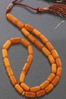 Islamic Egg Yolk Barrel 33 Prayer Beads Genuine Baltic Amber Tasbih 18g 260422-2