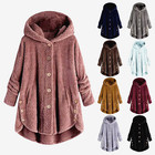 Jacket Coat Winter Fleece Fur Hoodie Women s Sweater Warm Button Parka  25  Off 