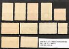 1938-1939 U s  Commemorative Year Stamp Set  835-838  852-856 Mint Nh