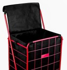 Folding Grocery Basket Cart Shopping Wheel Large Utility Laundry 18  X 15  X 24 