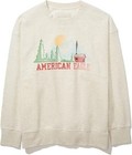American Eagle Women s Fleece Oversized Vintage Look Crew Neck Sweatshirt Medium