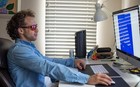 Spectra479 - 99 9  Blue Light Blocking Amber Glasses For Relax Sleep Medium New