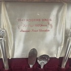 Vintage Rogers Bros  Silver Plate Eternally Yours Flatware 48 Piece Set   Box
