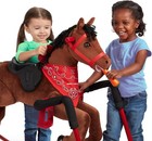 Radio Flyer Plush Rocking Horse For Ages 2-6  Interactive Riding Pony With Sound