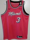  Miami Heat Dwayne Wade City Pink Edition Jersey Size Large