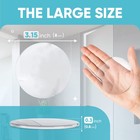 Strongest Home Wall   Door Handle Stopper 3 15  Set Of 4 Pieces Clear Rubber