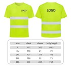 Reflective Safety T-shirt Fluorescent High Visibility Safety Work Shirts Men Wom