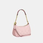 Coach Teri Shoulder Bag In Signature Canvas Powder Pink Cal51 Outlet New