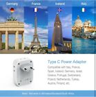 European Travel Plug Adapter International Plug 4 Ac Outlets  3 Usb Ports  Usbc
