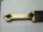 Antique Russian Kinjal Dagger Shashka Bebut Blade Gold Inlay Early 19th C