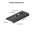 Cayer Qr120 Tripod Fluid Head Quick Release Plate Replacement Plate 
