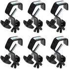 Truss Clamps Stage Light Hook 6 Pack Heavy Duty C Clamp For Dj Par Lights Black