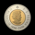 Canada  2006  2 Dollars  Silver - Qeii  Polar Bear  Gilt Toonie Frosted Proof 09