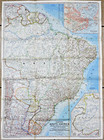 1955-3 National Geographic Map Eastern South America Brazil Py Uy Ar March  245 