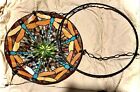 Vintage Tiffany Style Stained Glass Hanging Light Lamp Shade Ceiling 18    Handsom